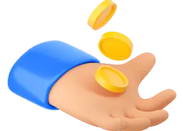 30Bet storten en uitbetalen: hand met gouden munten